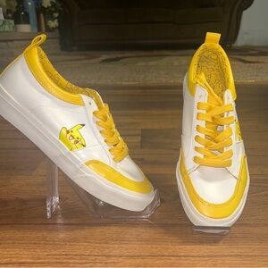 Pokémon • Pikachu • #025 • Grownup Brand Yellow/ White • Size 6 • Tennis Shoes